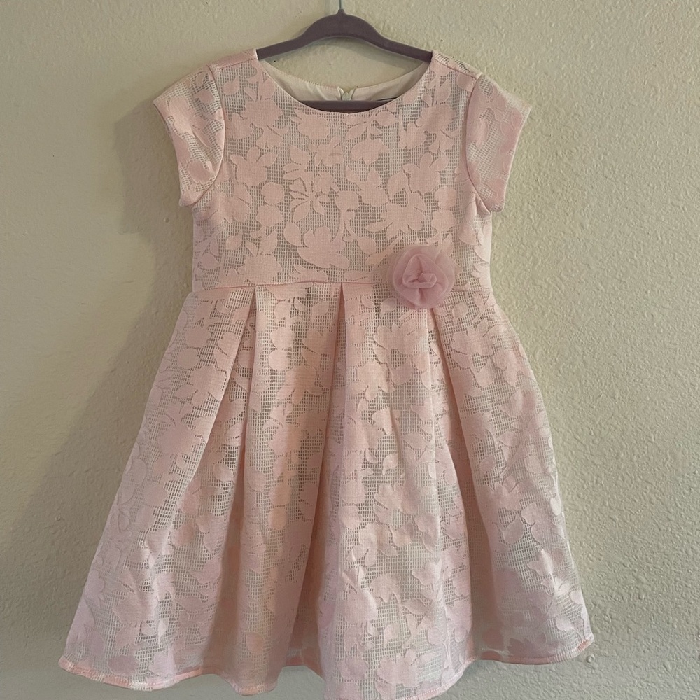 Pink Lace Kids Dress
